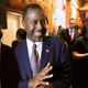Republican presidential candidate Dr. Ben Carson waves to supporters after addressing the National Press Club Newsmakers Luncheon Oct. 9, 2015, in Washington, D.C., to promote his new book, A More Perfect Union: What We the People Can Do to Reclaim Our Constitutional Liberties.
Chip Somodevilla/Getty Images